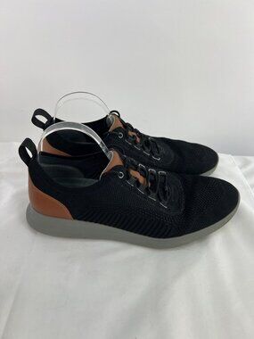 Johnston & Murphy Amherst Knit U-Throat Sneakers Mens 12 M Black Shoes